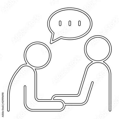 Fortuneteller icon in line style
