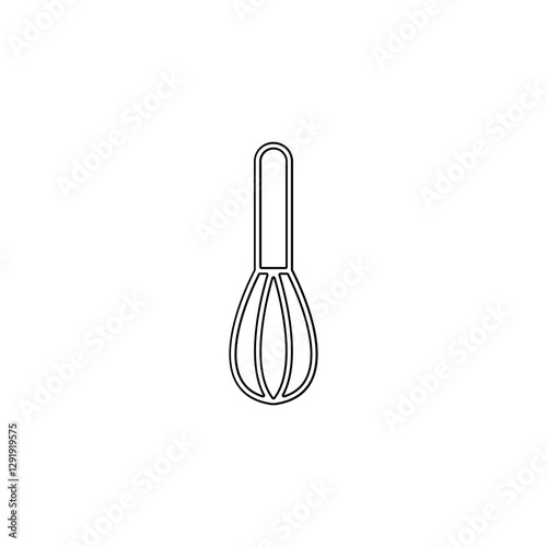 Whisk icon in line style