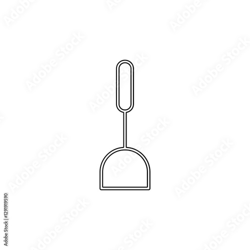 Spatula icon in line style
