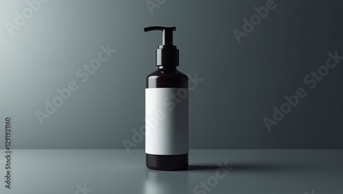 blank premium bootle shampo mockup