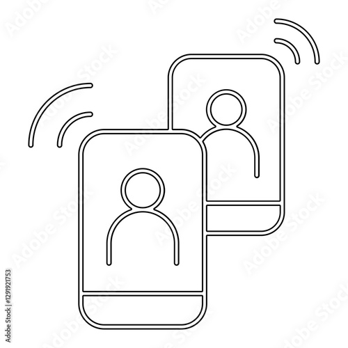 Use phone call icon in line style