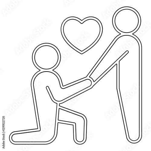 Propose icon in line style
