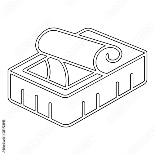 Tinned food icon in line style