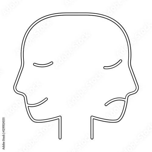 Bipolar icon in line style