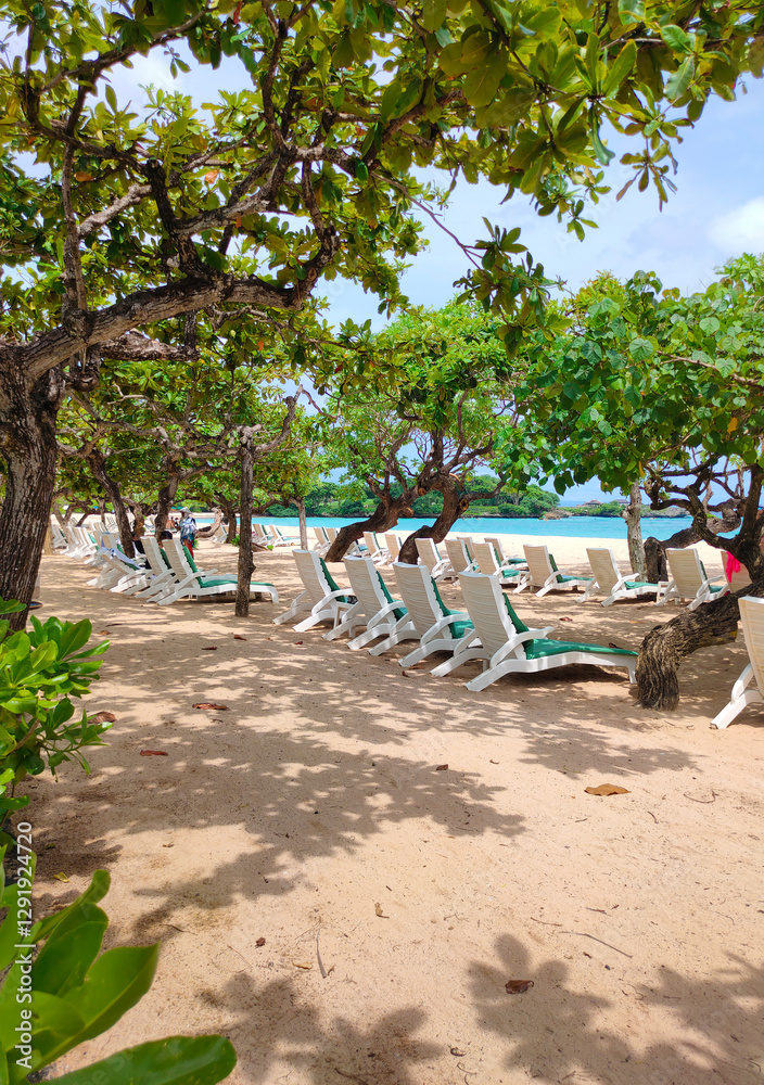 Tropical wonderful Nusa dua beach, Nusa dua, Bali, Indonesia.