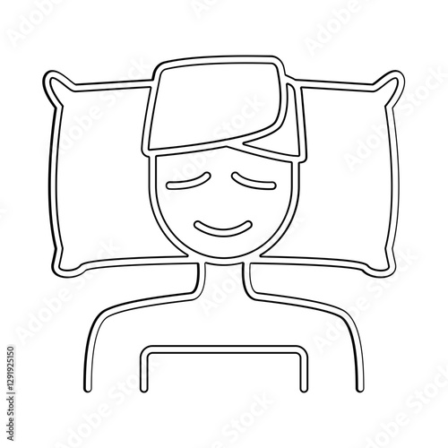 Spa icon in line style