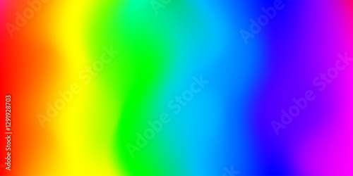 Rainbow watercolor abstract wet background with paint brush strokes gradient. Vector abstract background with rainbow colors in watercolor wet paintbrush effect