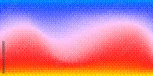 Color dots gradient retro b...