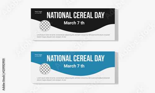 national cereal day Facebook banner 