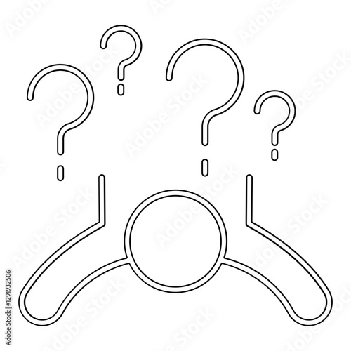 Confusion icon in line style