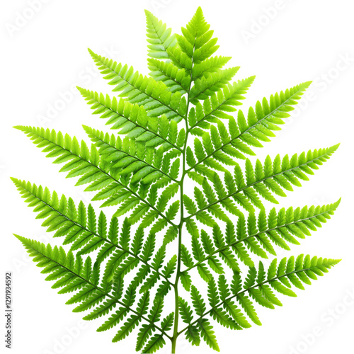 Stunning Fern Leaf: Nature's Green Beauty isolated on transparent background