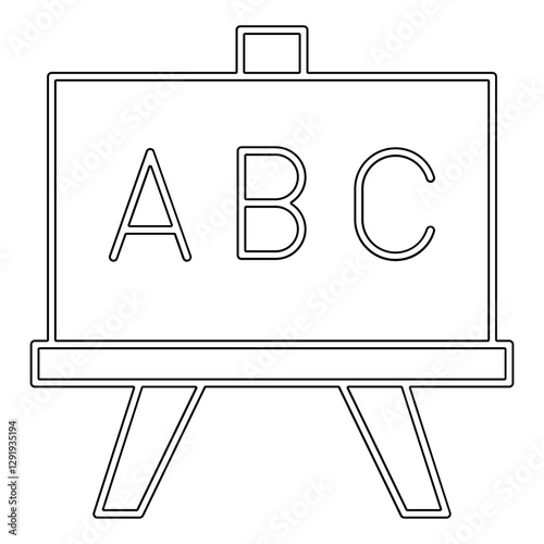 learning icon in line style