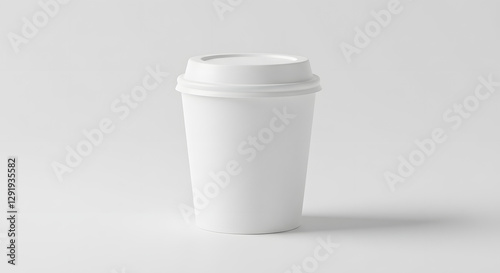 Wallpaper Mural Studio lit white 2 oz paper cup lid simple product mockup clean shot Torontodigital.ca