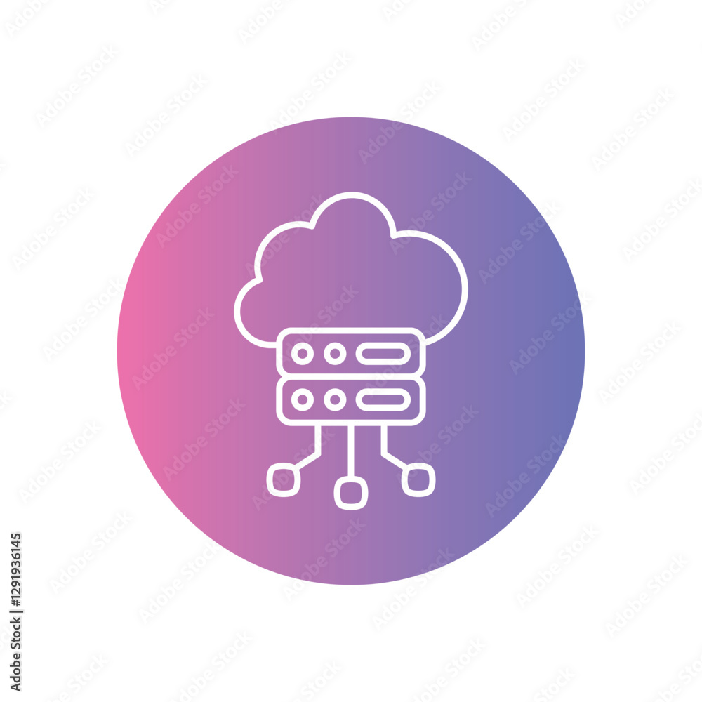Big data vector icon stock illustration Big data vector icon stock illustration