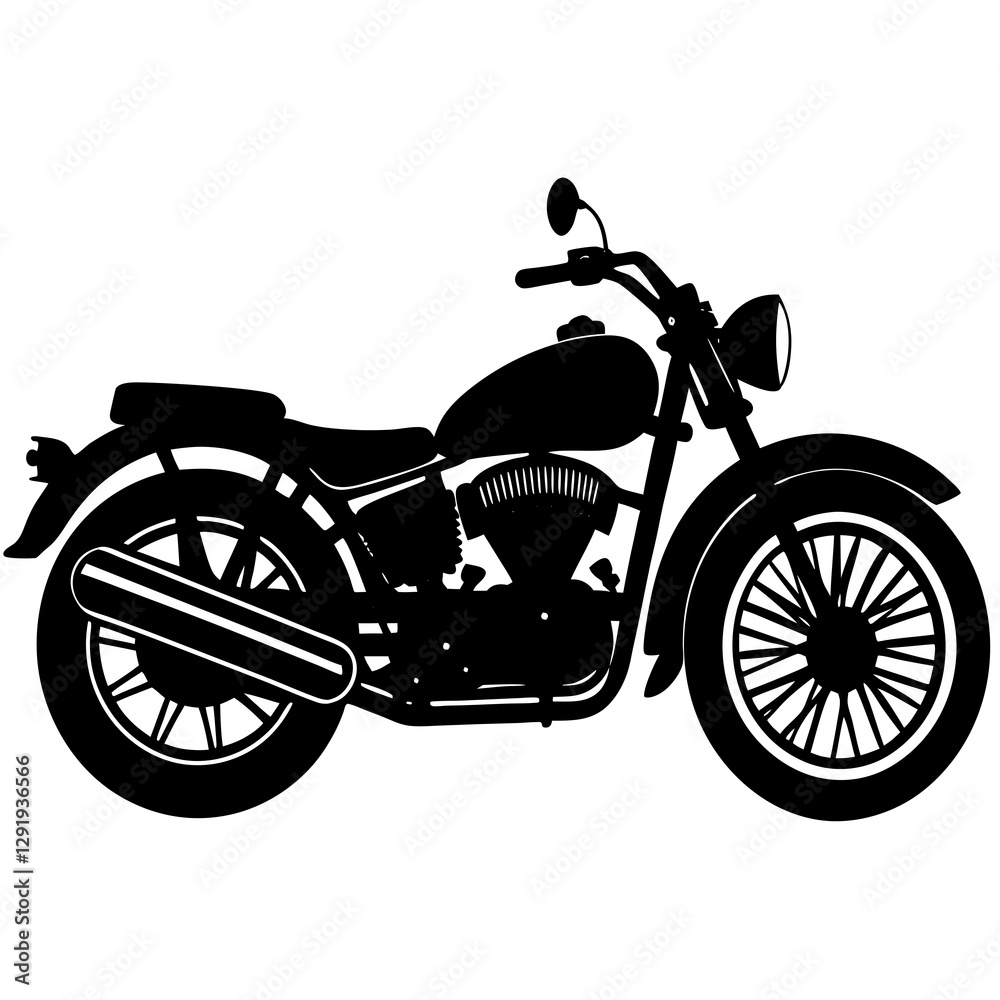 Obraz premium motorcycle isolated on white background