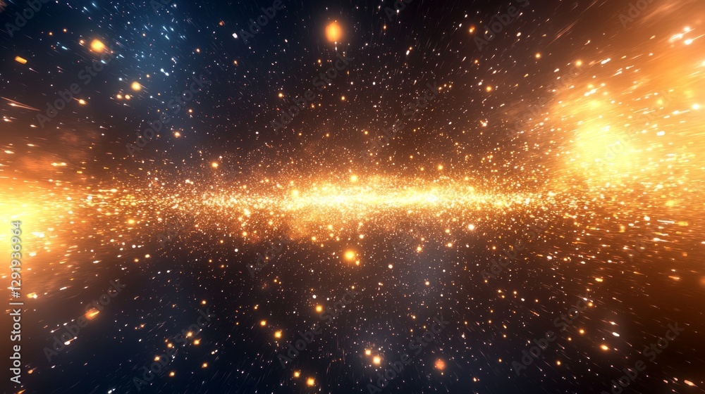 Vibrant background illustrating the motion of abstract particles in space. Vibrant background illustrating the motion of abstract particles in space.