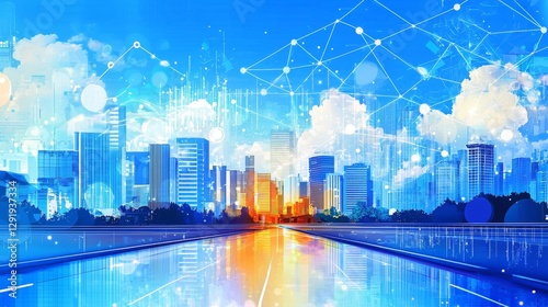 Visualizing responsive elements that protect against disruptions in technology hubs.