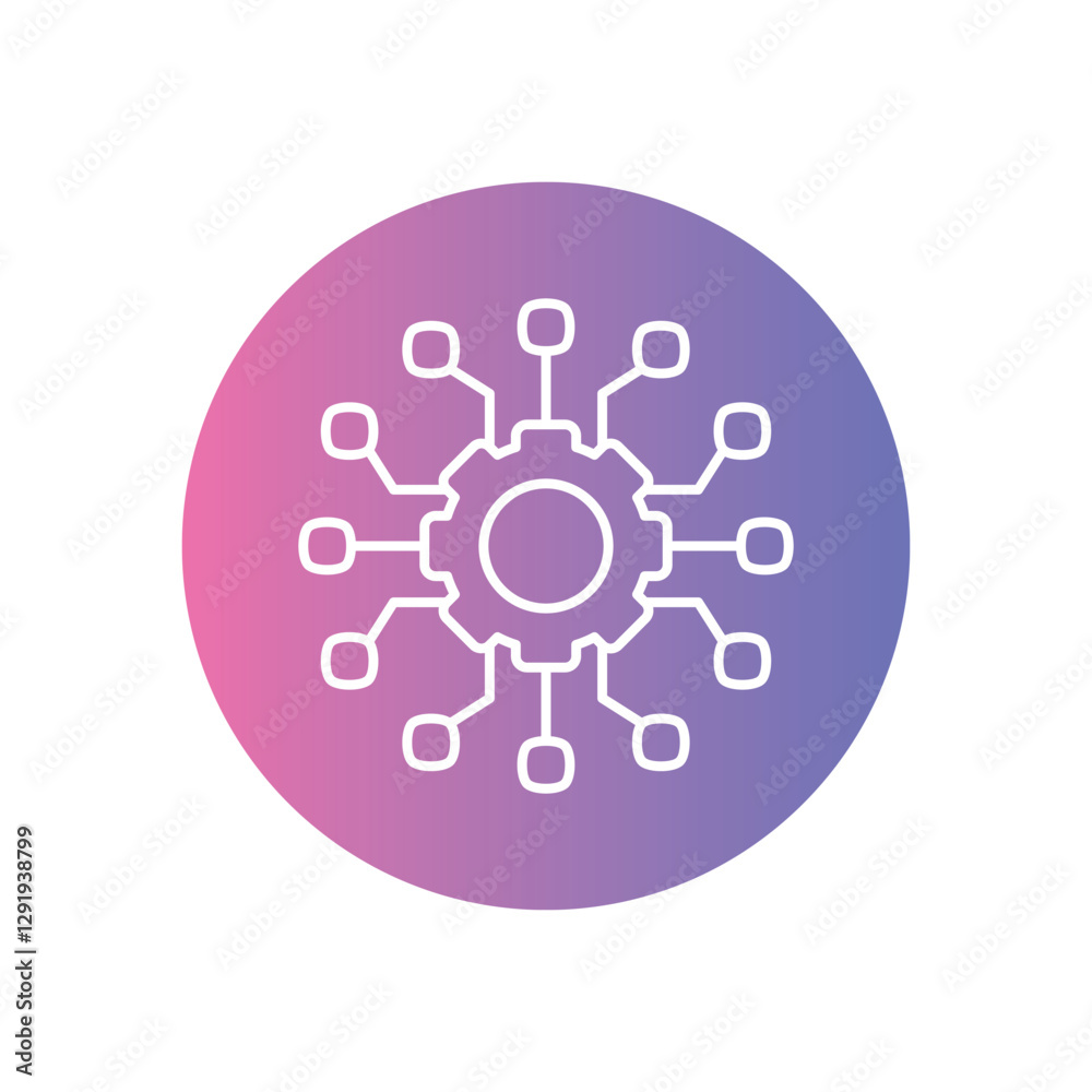 High Tech vector icon stock illustration High Tech vector icon stock illustration