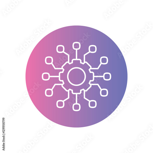 High Tech vector icon stock illustration