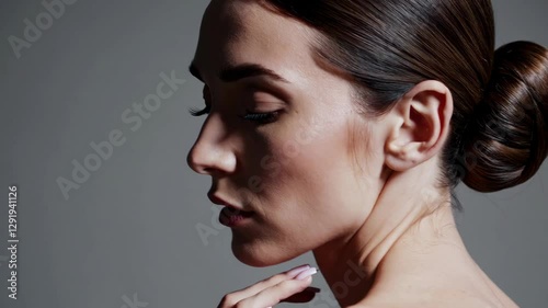 Wallpaper Mural The Elegant Woman Profile Torontodigital.ca