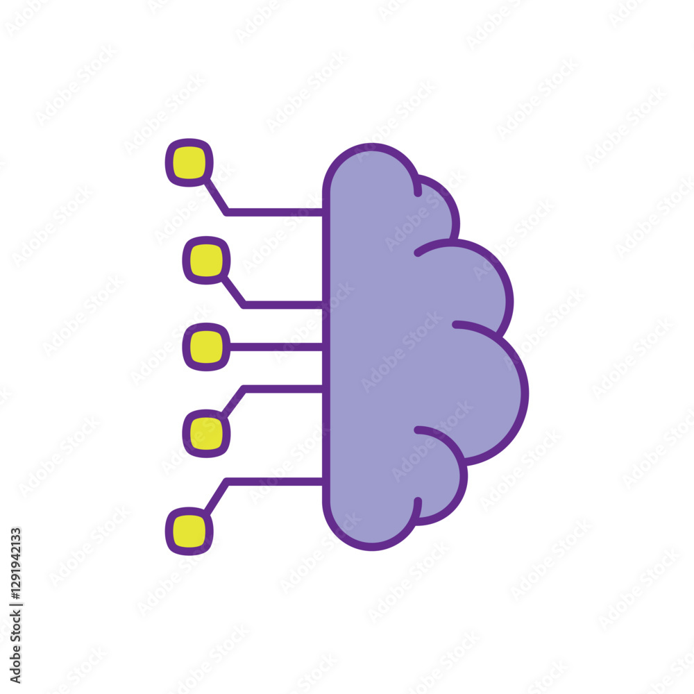 Ai Technology vector icon stock illustration Ai Technology vector icon stock illustration