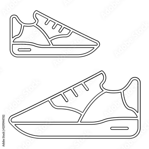 Sneakers icon in line style