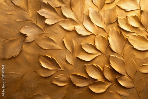 Obraz na płótnie gold leaf embossed texture background w salonie