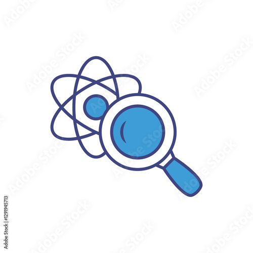 Scientific Discovery vector icon stock illustration