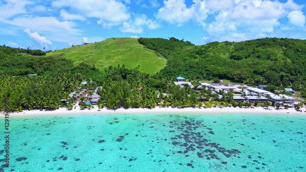 The Pristine Beauty of Aitutaki’s Tamanu Beach: A Drone's Perspective The Pristine Beauty of Aitutaki’s Tamanu Beach: A Drone's Perspective