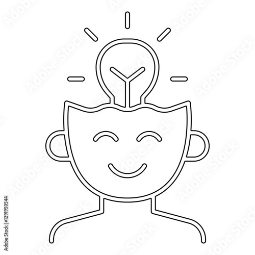 creative icon in line style