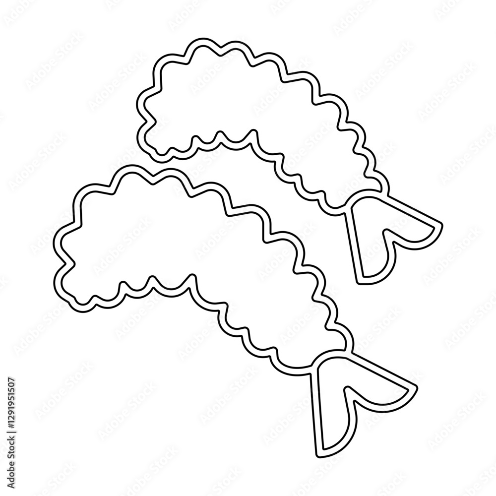 Japanese food icon in line style Japanese food icon in line style