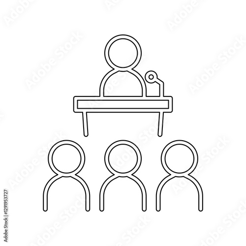 Campaign icon in line style