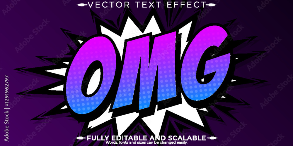 Comic book text effect, editable cartoon and boom text style