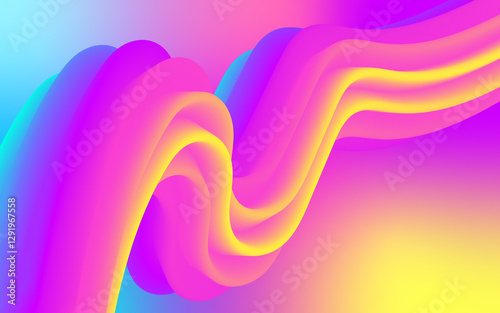 Flowing Fusion Abstract Waves of Energy