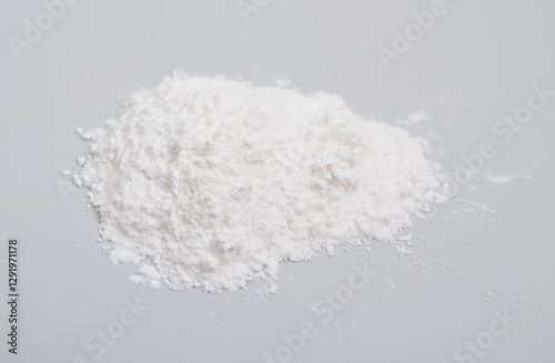 Magnesium stearate. It is a soap, consisting of salt containing two equivalents of stearate and one magnesium cation