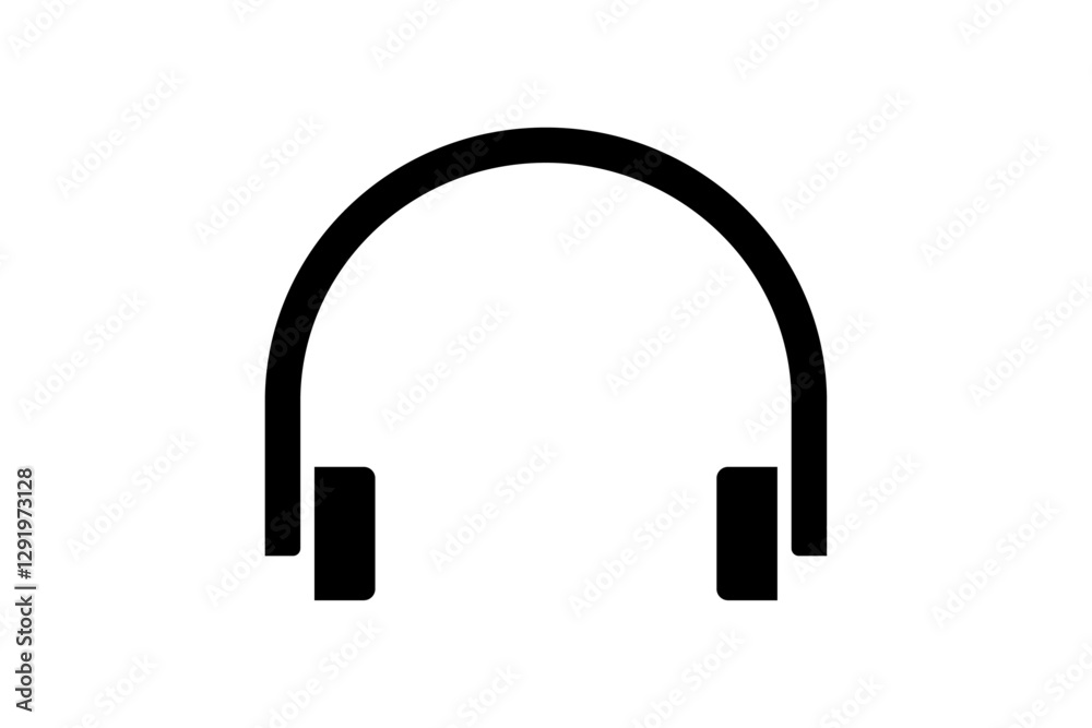 headphone icon simple flat style vector illustration headphone icon simple flat style vector illustration