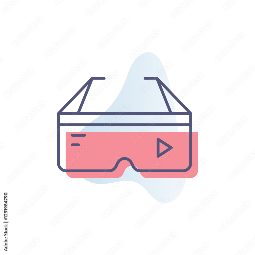 Smart Glasses Vector icon Smart Glasses Vector icon