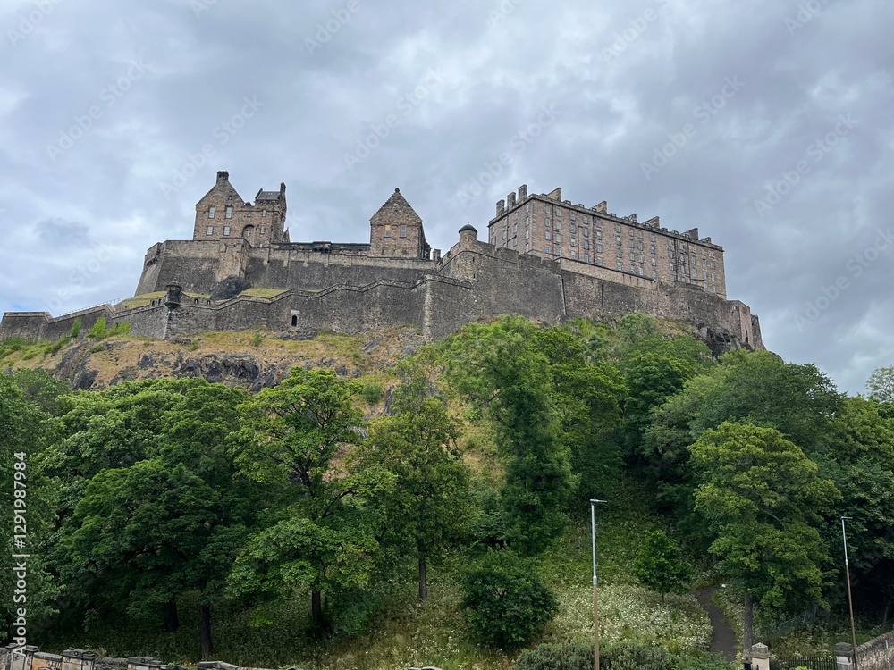 Fototapeta premium Scotland Edinburgh Castle Architecture Medieval