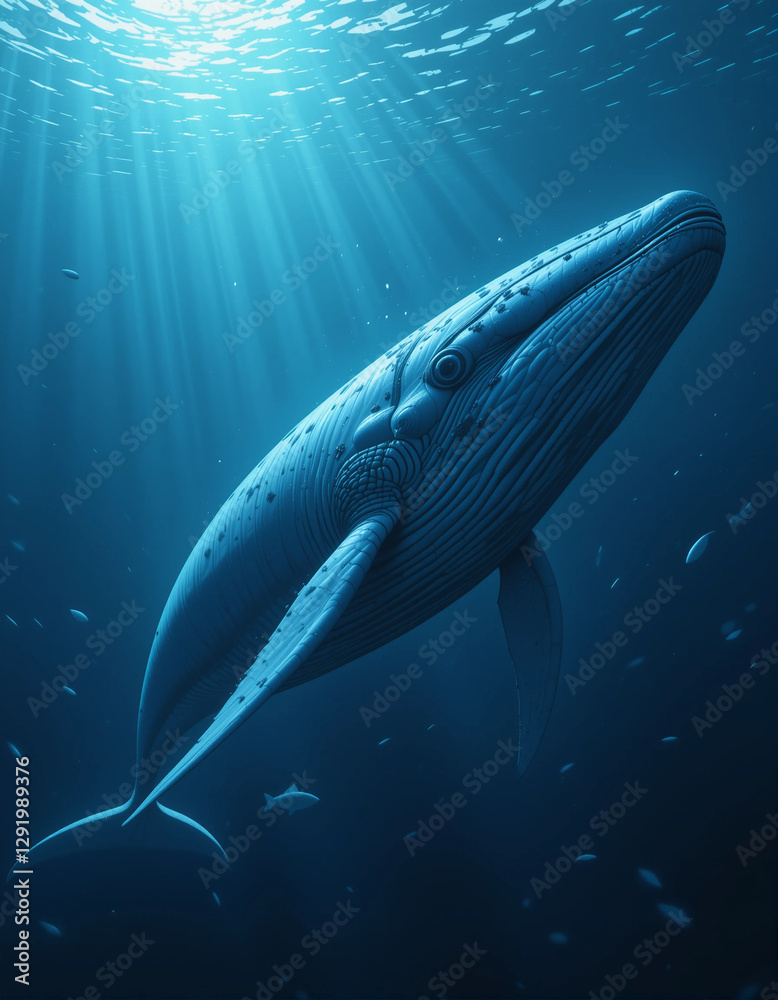 Fototapeta premium Ocean Giants: The Majestic Beauty of Whales