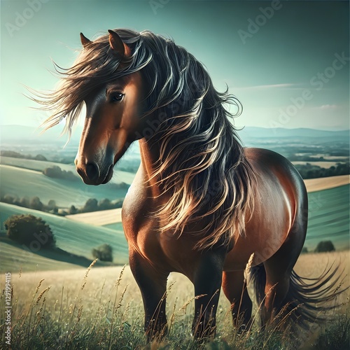 horse in the field