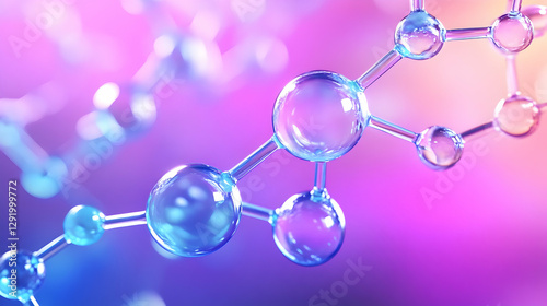 Colorful molecular structures showcase the elegance of science in a creative and artistic way