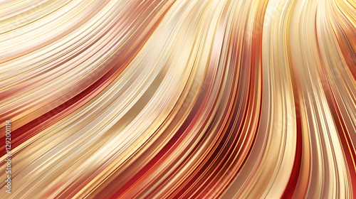 Luxurious Golden Wave Abstract Background