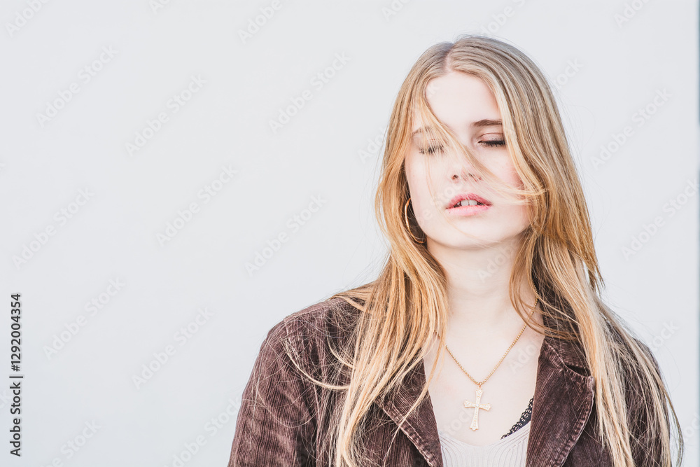 Junge Frau, blond, Model Junge Frau, blond, Model