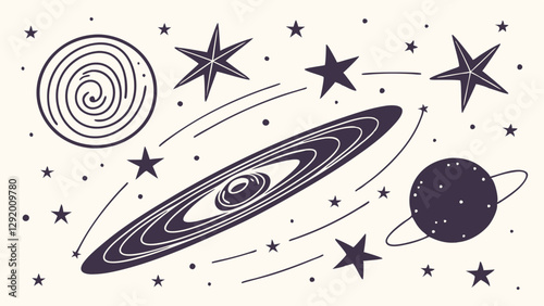 rocket in space