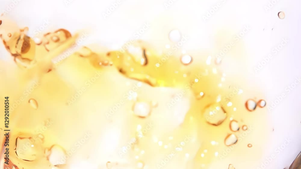 Super slow motion an appetizing wave of white grape juice swirls inside the glass. High quality 4k footage