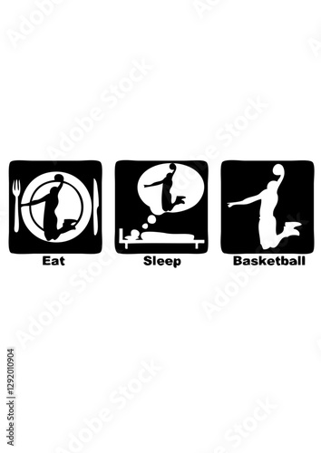 basketball eat sleep play dunk  basket