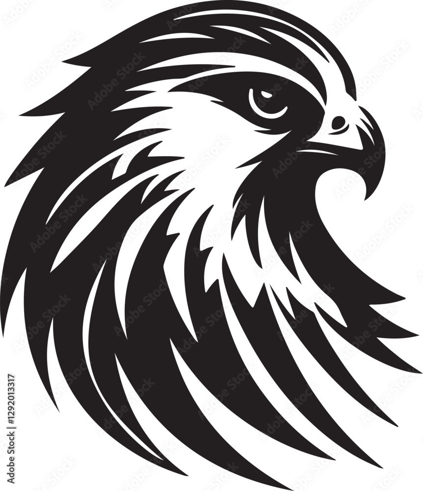 Fototapeta premium eagle tattoo vector