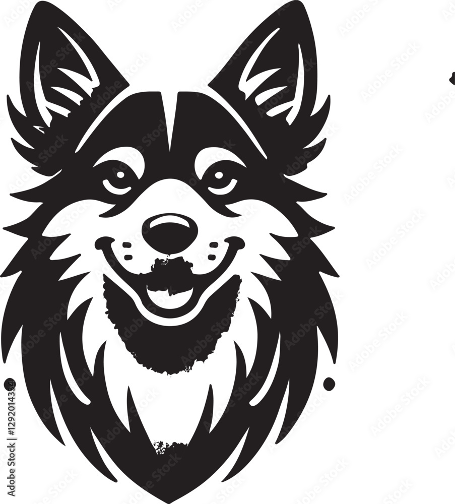 Fototapeta premium wolf head vector