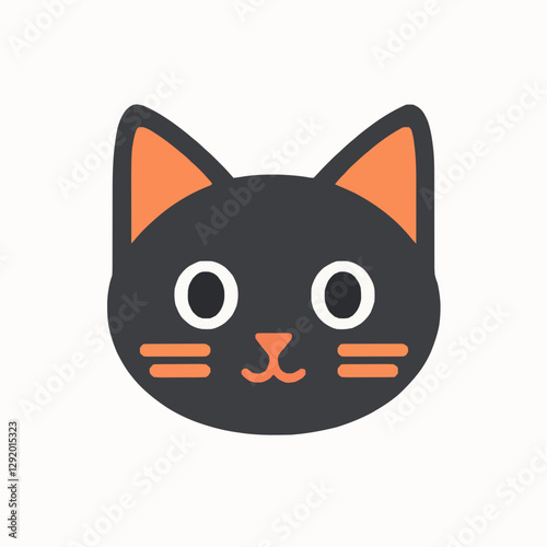 Cute Cat with Whiskers and Playful Expression
