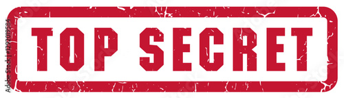 top secret text with a rubber stamp effect, confidential, military, for your eyes only,, distressed red grunge texture, isolated vector, transparent background	